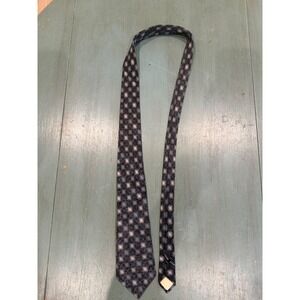 Missoni Cravatte Mens Silk Tie Black Grey Geometric Diamond Plaid Made in Italy
